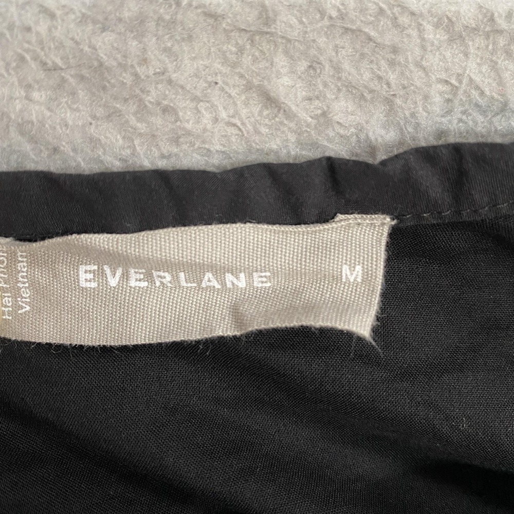 Everlane Tank Maxi Dress Womens M Black 100% Cotton Scoop Neck Minimalist - Picture 6 of 12